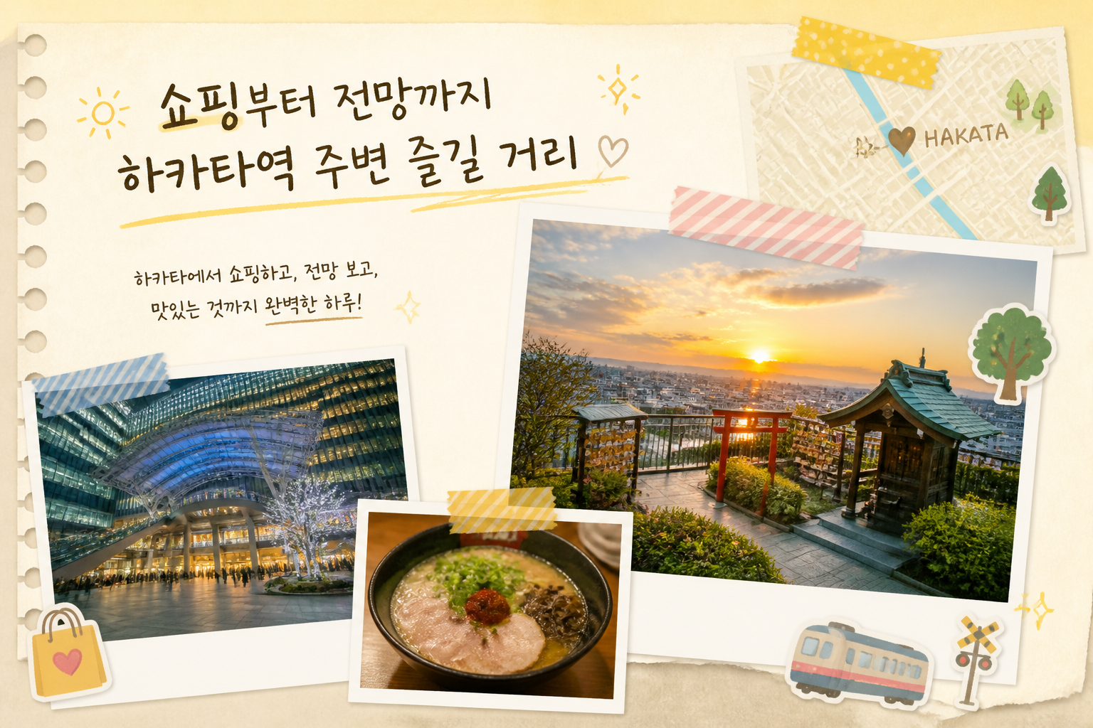 쇼핑부터 전망까지 하카타역 주변 즐길 거리